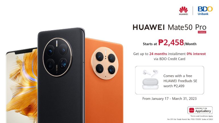 Huawei Kunlun Glass upgrade - Mate 50 Pro - BDO Credit Card