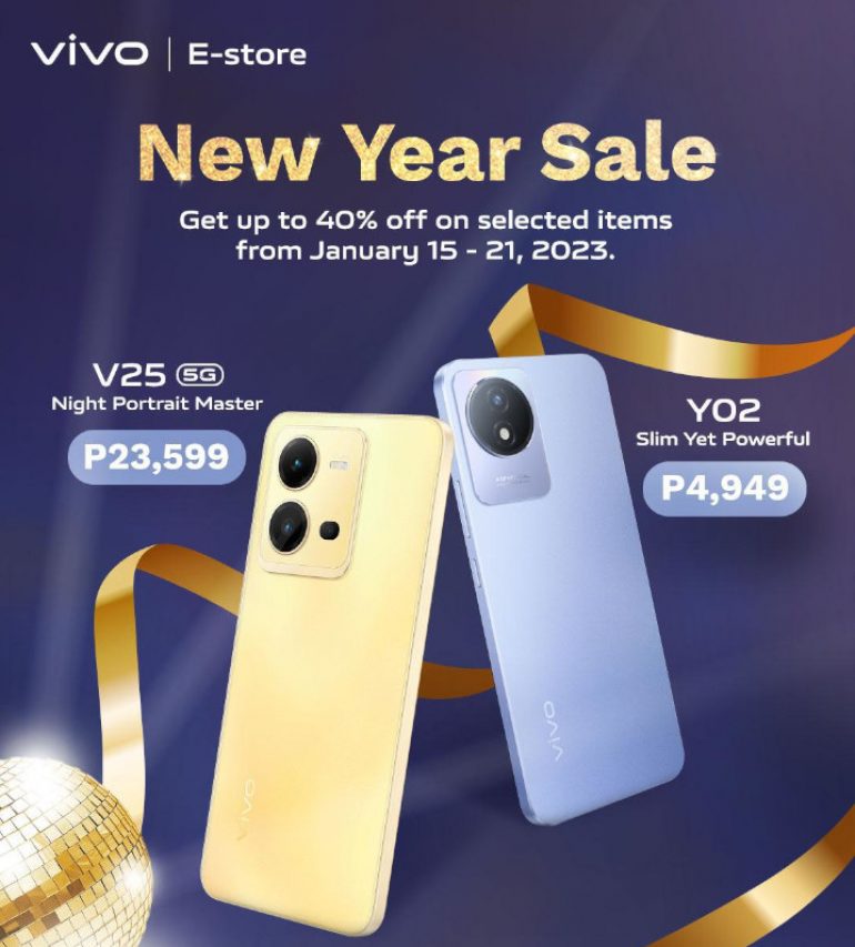 vivo Y02 and V25 series - NY sale 2023 - poster