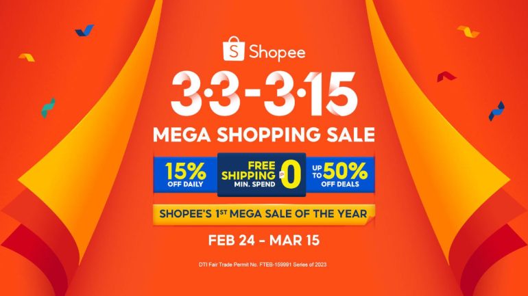 Shopee 3.3-3.15 Mega Shopping Sale - gambar unggulan