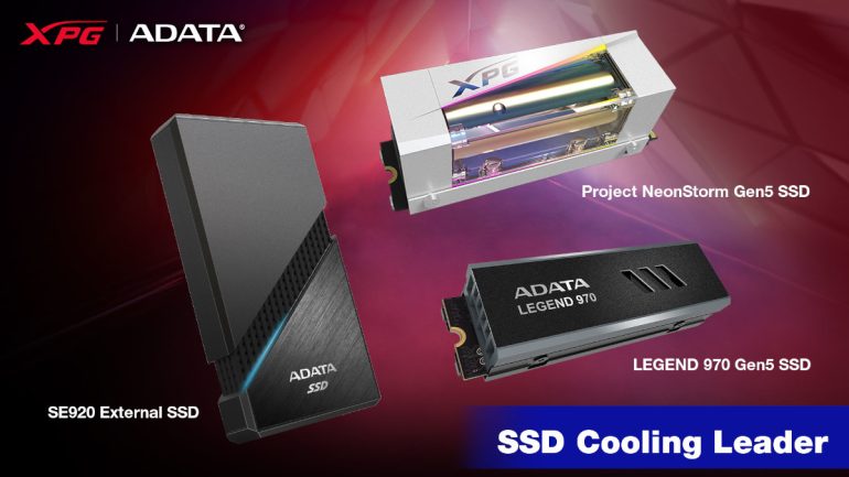 ADATA Computex 2023 exhibit SSD cooling