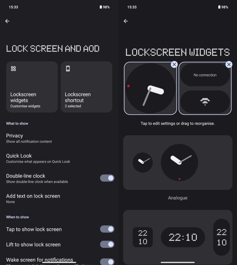 Nothing Phone (2) review Nothing OS 2.0 lockscreen widgets