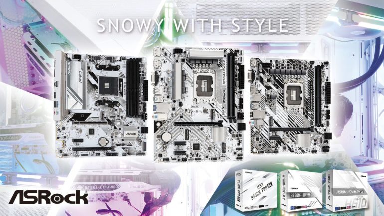 ASROCK all white motherboards 1