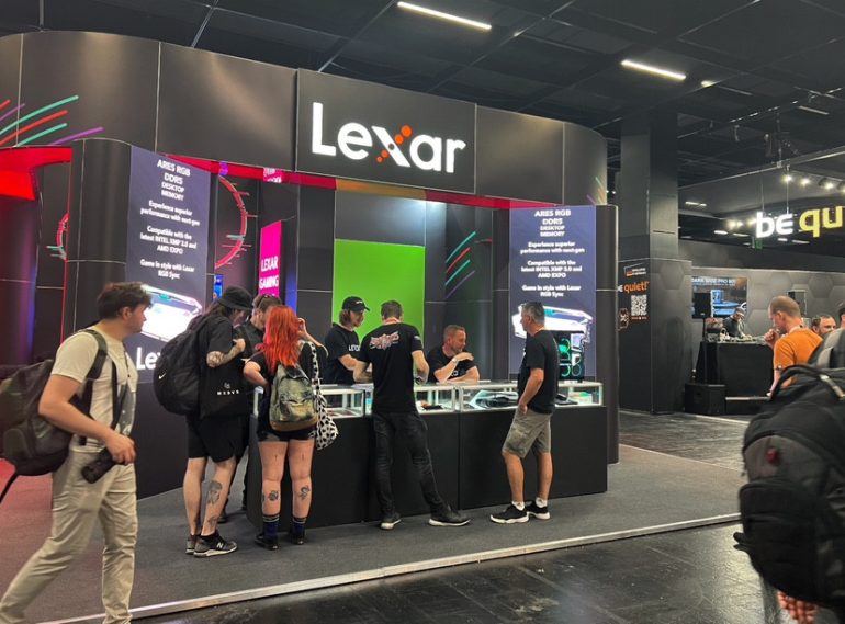 Lexar Gamescom 2023 new gaming products booth