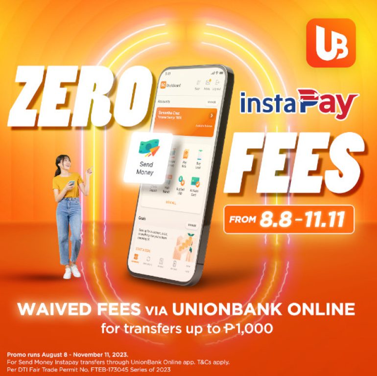 UnionBank InstaPay Transfer Fees Waived 2