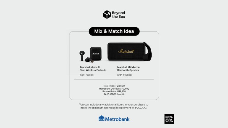 Beyond the Box Metrobank September Flash Sale Mix and Match 1