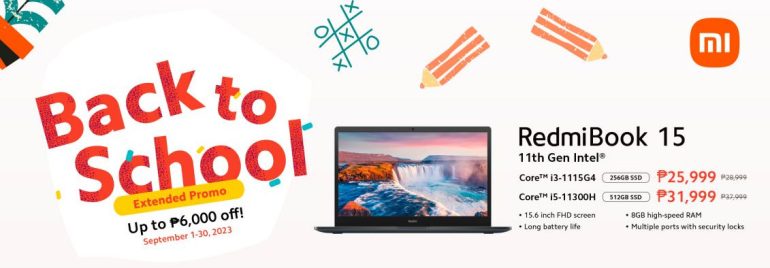 Xiaomi Extended Back to School Promo RedmiBook 15