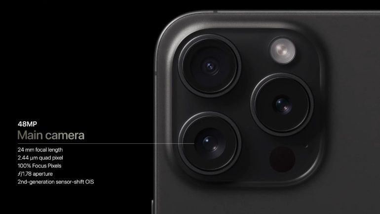 iPhone 15 Pro and 15 Pro max launch main camera