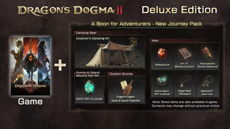 Dragon's Dogma 2 launch date specs Deluxe Edition
