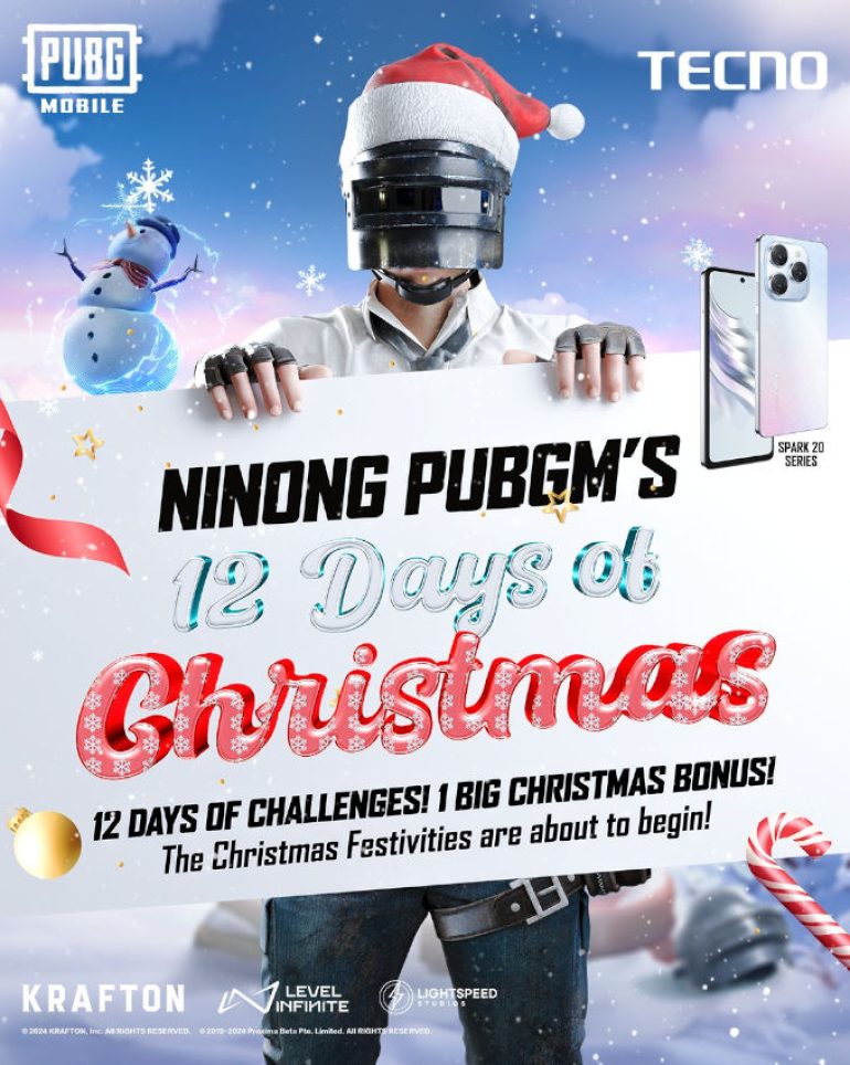 TECNO Spark 20 Pro Philippine launch PUBG Christmas Challenge