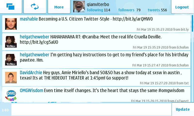 TweeGo for N900 finally arrives *Update: TweeGo is now available at Extras-Devel