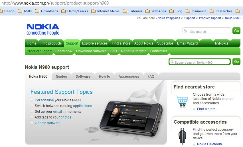 Nokia N900 Appears at Nokia Philippines Support Page