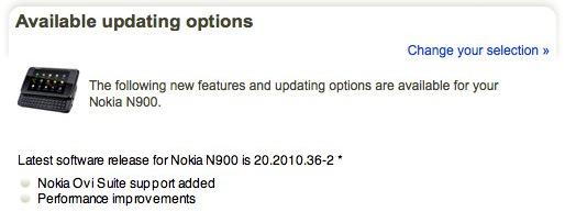 N900 update PR 1.3