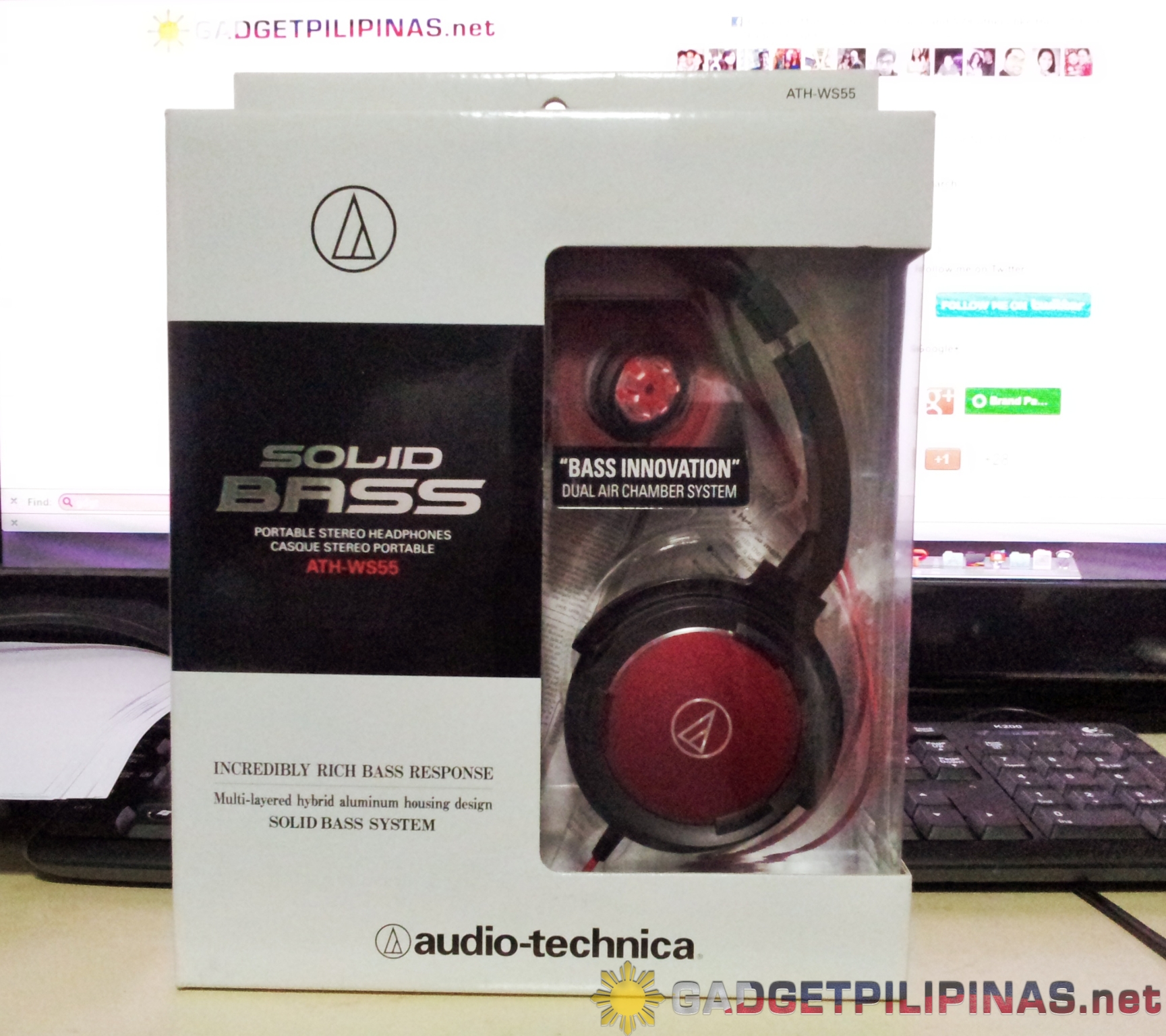 Audio-Technica ATH-WS55 Solid Bass Headphone Review