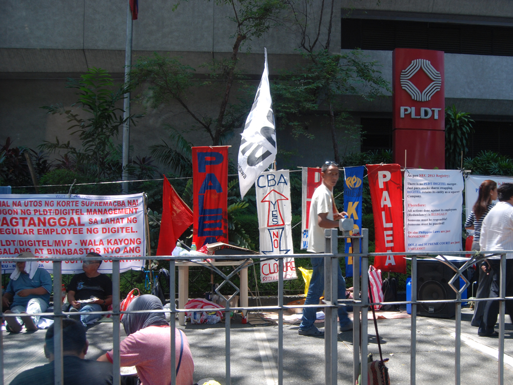 PLDT, Digitel, DEU, Protest, Labor Union