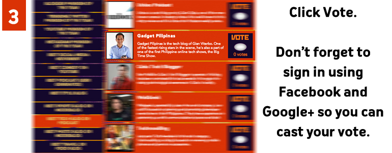 Vote for Gadget Pilipinas as Best Tech Blog at Tatt Awards 2013