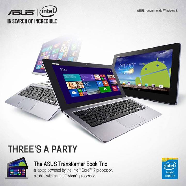 Asus Transformer Book Trio Pops Out on Asus Philippines Facebook Page