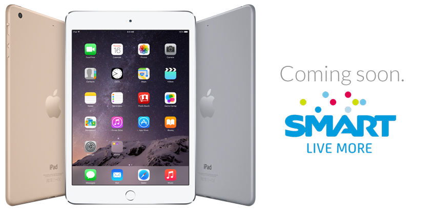 Grab iPad Air 2 and iPad Mini from Smart this Christmas, See Pre-Registration Page and Comparison Here