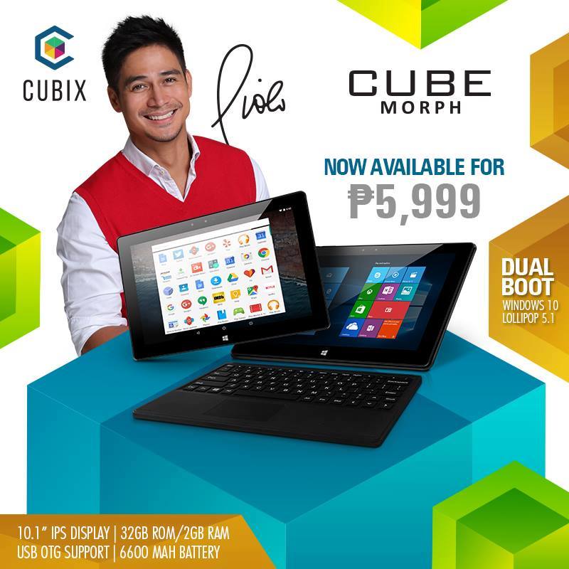 Cubix Announces Cube Morph, PhP5999 Dual Boot Windows and Android Laptop