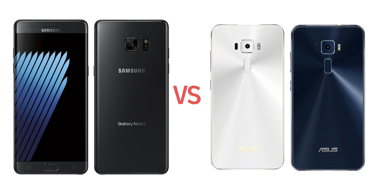 Specs-Battle: Samsung Galaxy Note 7 vs ASUS Zenfone 3