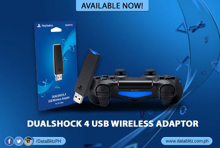 PS4 DualShock 4 USB Wireless Adaptor Now Available in DataBlitz!