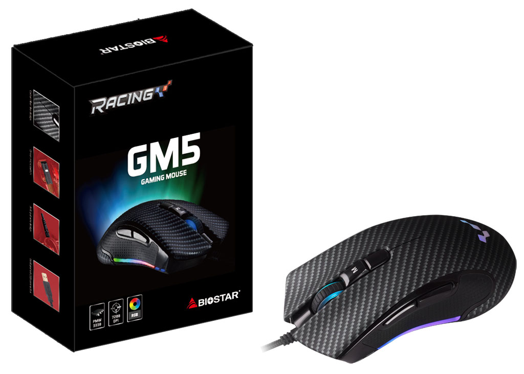BIOSTAR Launches RACING GM5 Gaming Mouse