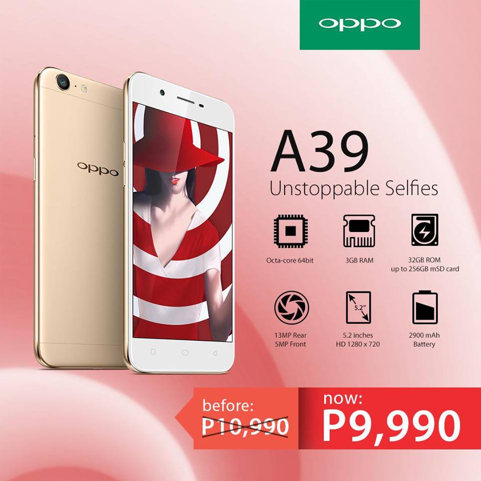 The OPPO A39 Can Now Be Yours for Only PhP9,990