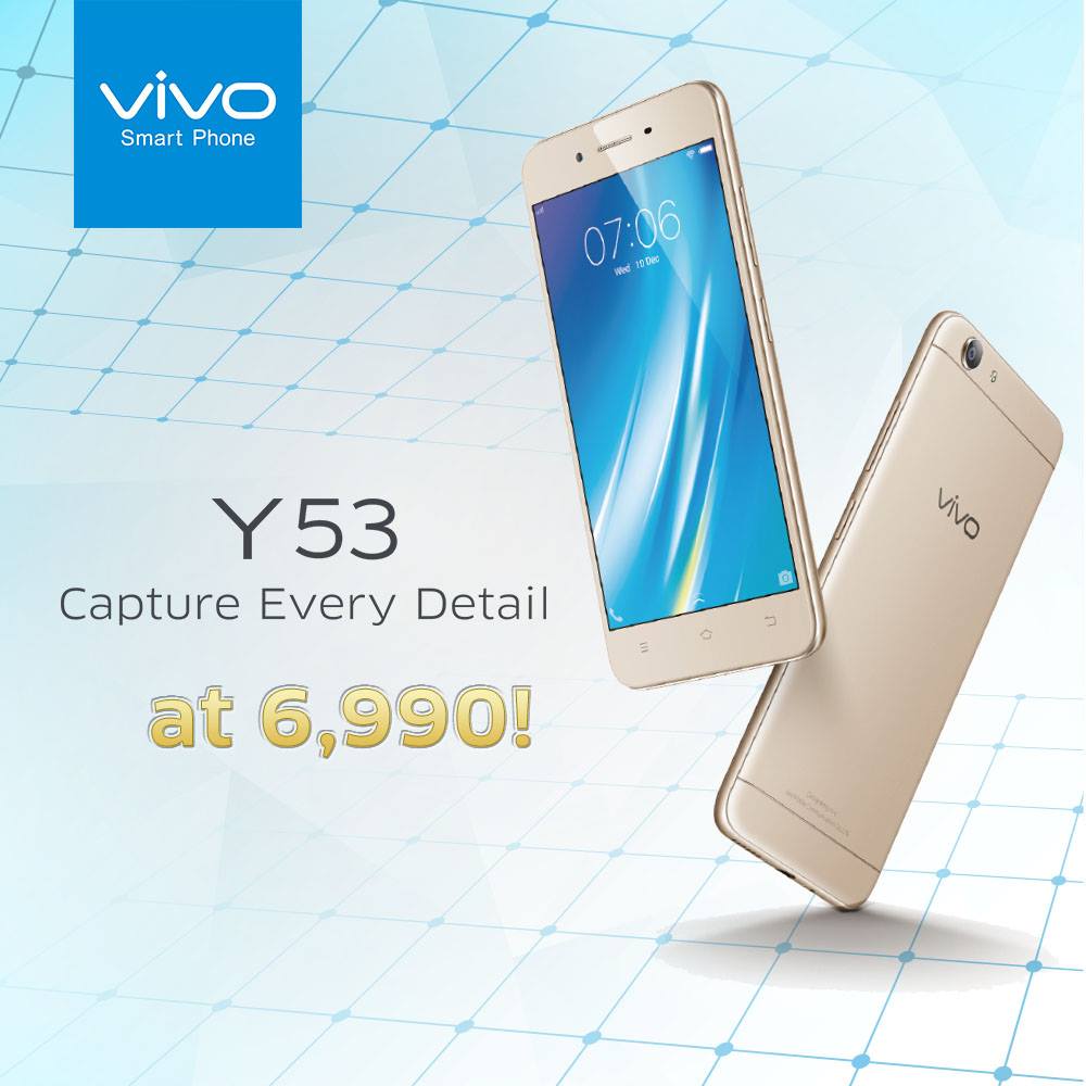 Vivo Y53 Now Available in PH for Only PhP6,990!