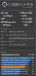 Cinebench R15 CPU Single Core 1