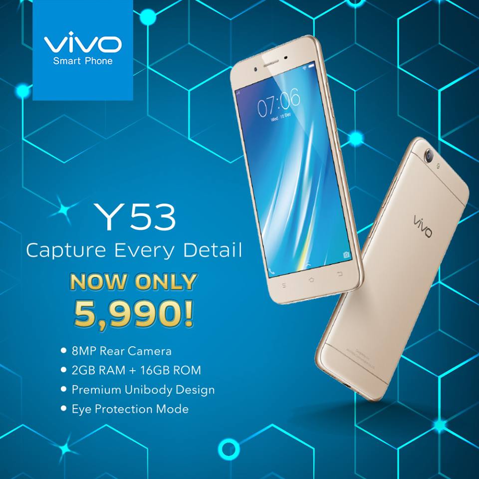 Vivo Y53 Gets a Price Cut: Yours for Only PhP5,990!