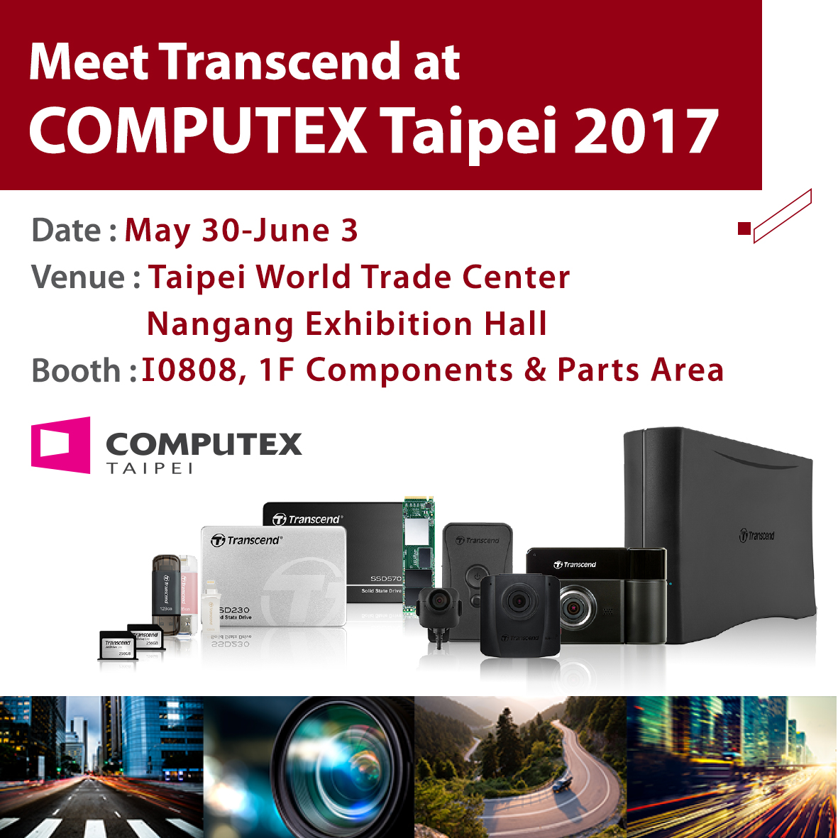 Transcend to Announce Blazing Fast PCIe SSD and Embedded Solutions at COMPUTEX 2017
