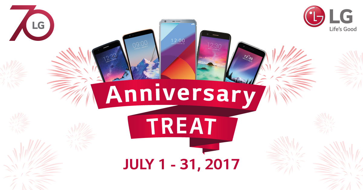 LG Celebrates 70th Global Anniversary with Promos and Discounts for Selected Handsets!