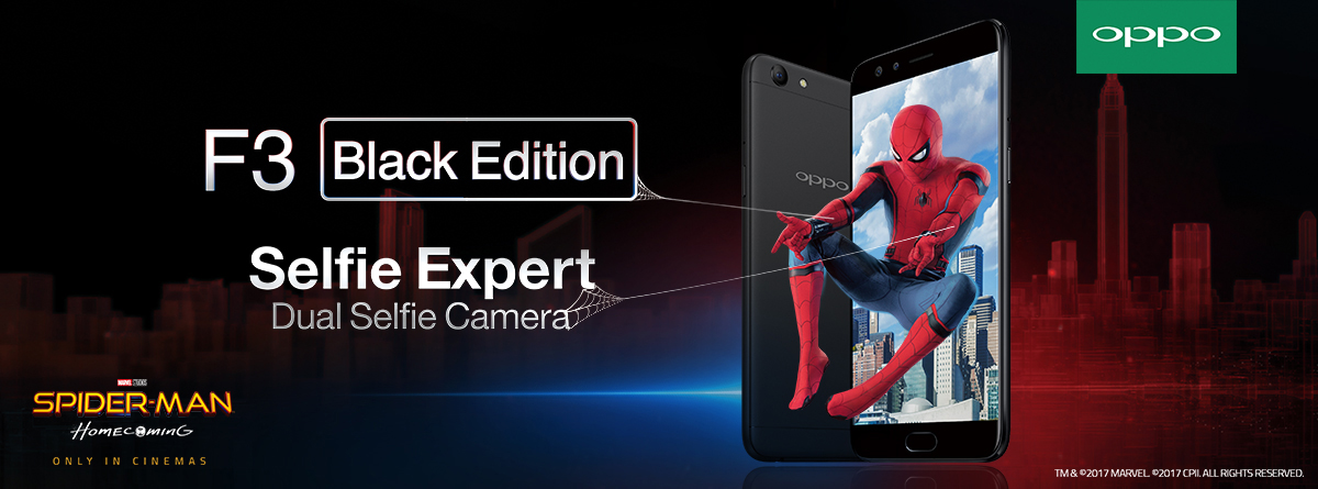Catch the Action in Spiderman: Homecoming with the OPPO F3