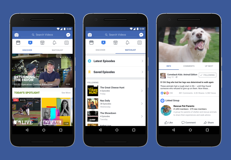 Facebook Introduces Watch: A New Platform for Your Videos
