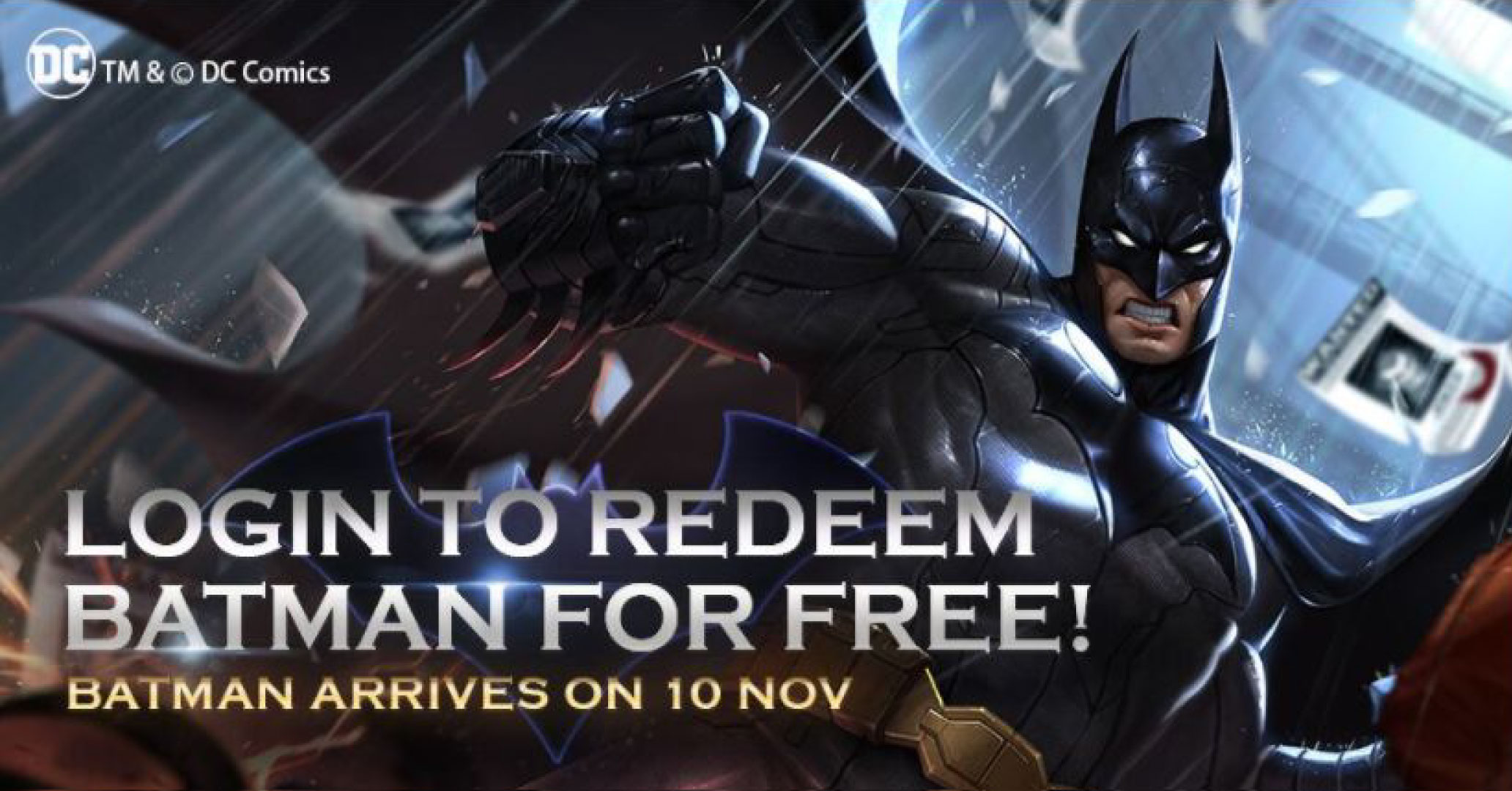 Batman​​ ​​Revealed​​ ​​As​​ ​​Free​​ ​​Hero​​ ​​in​​ ​​Arena​​ ​​of​​ ​​Valor