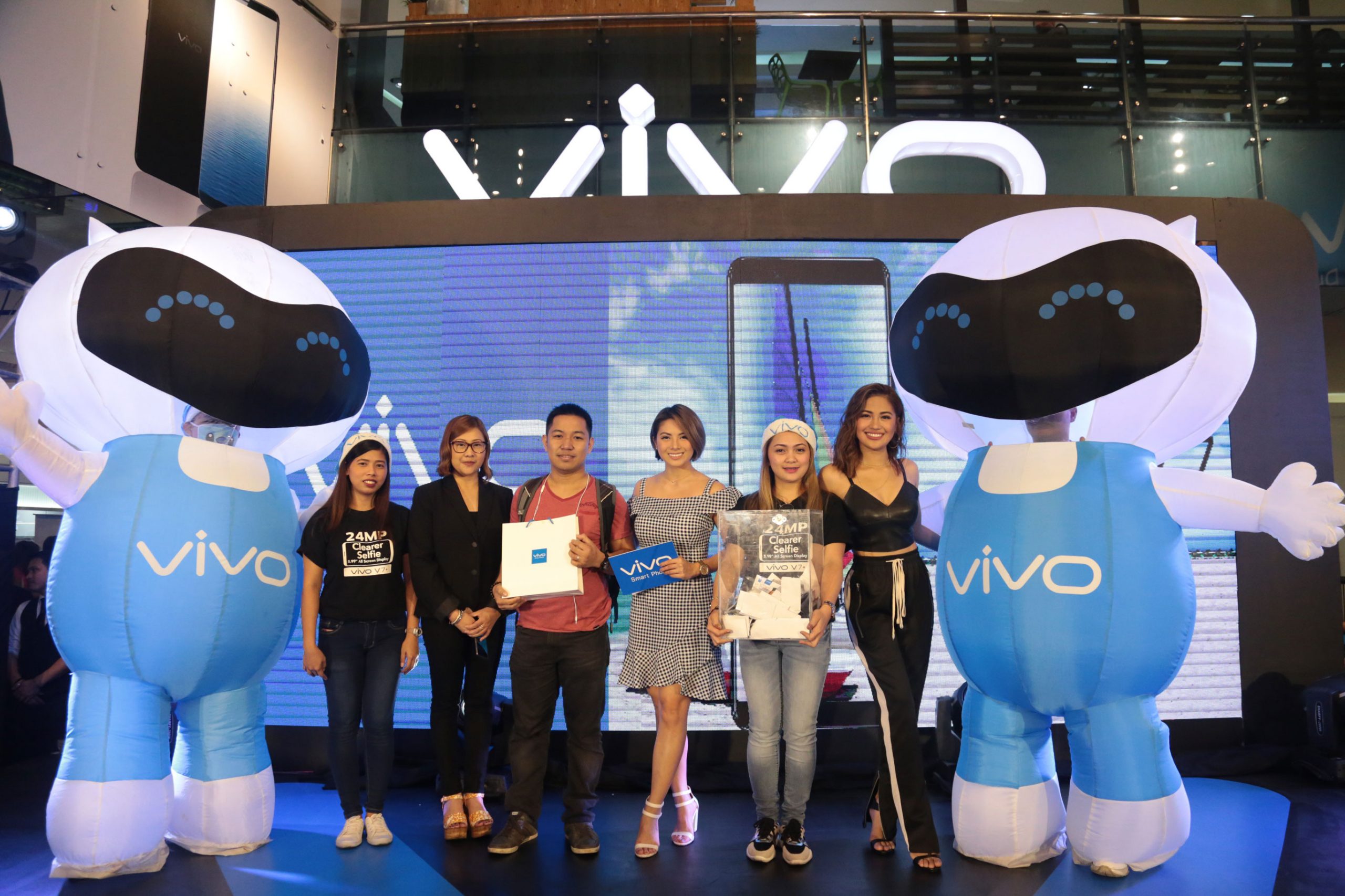 Julie Ann San Jose and Ashley Rivera Led V7 Re-Launch at SM City North EDSA