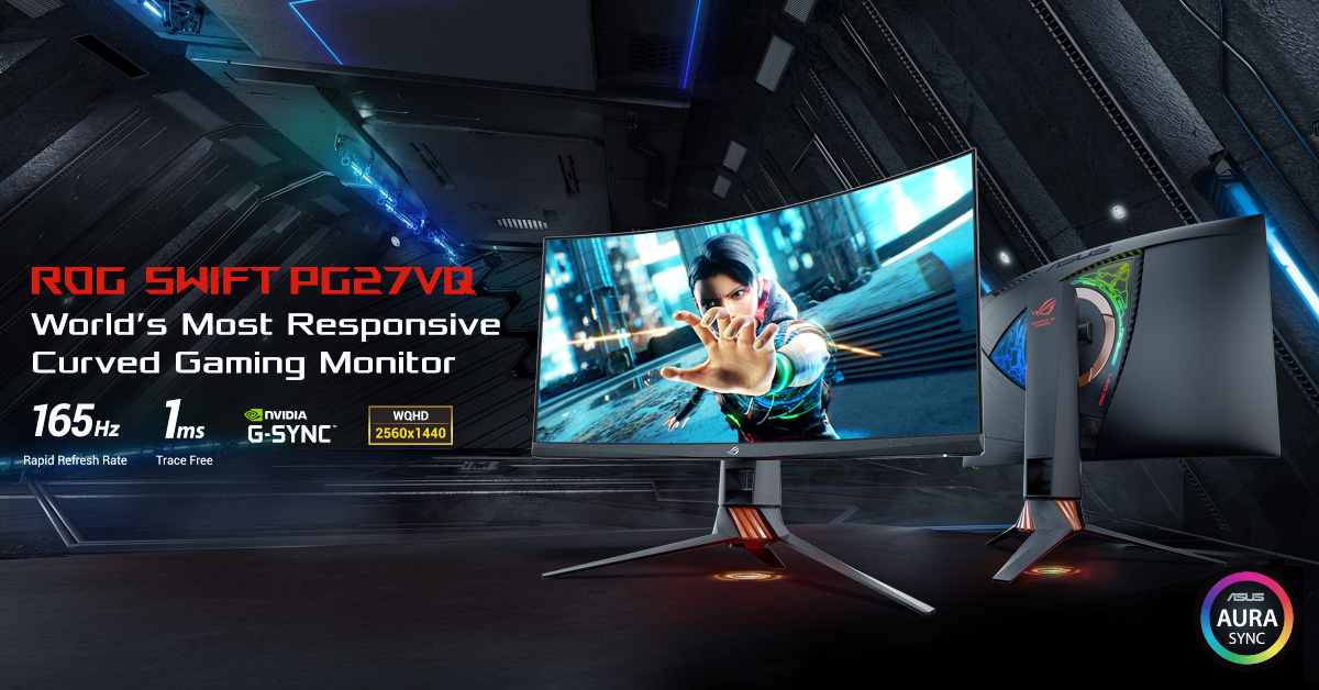 ASUS ROG PG27VQ Curved Gaming Monitor Will be Available in PH this Month