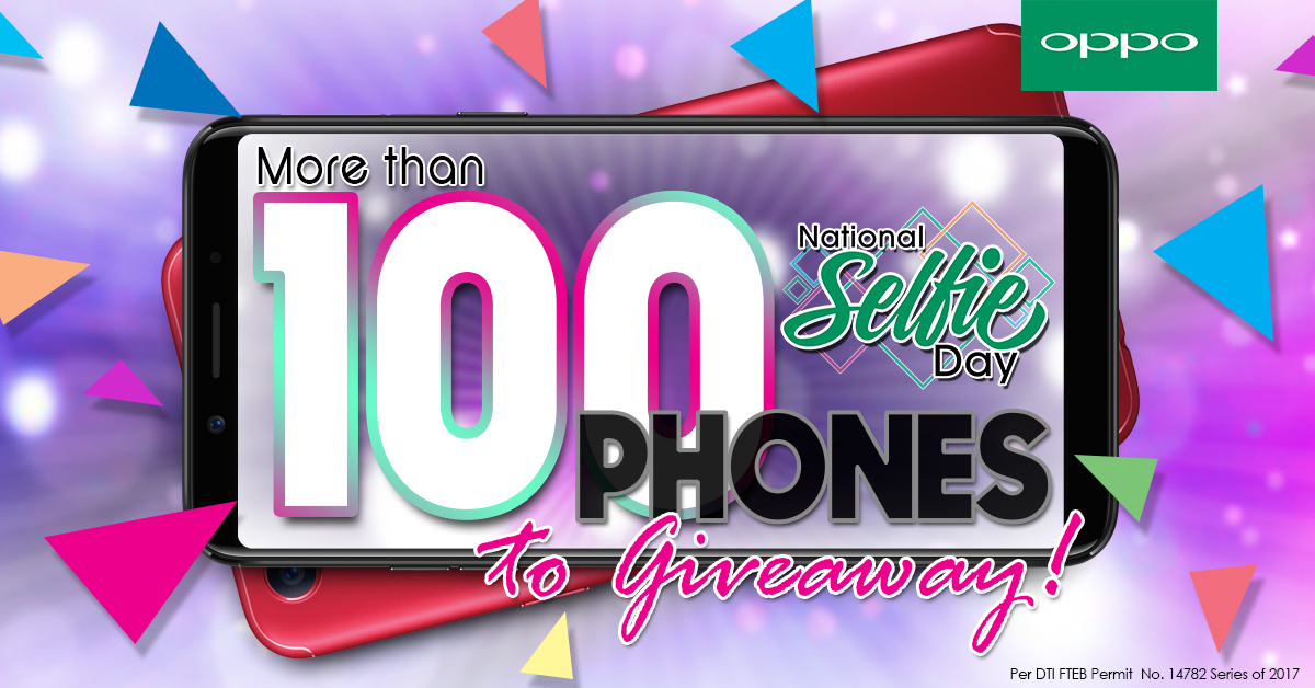 OPPO is Giving Away 100 Phones as Part of National Selfie Day!
