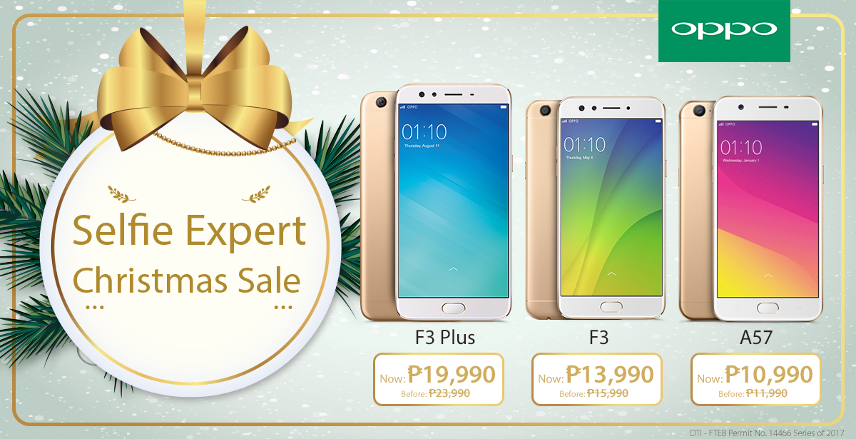 OPPO Announces Selfie Expert Christmas Sale!