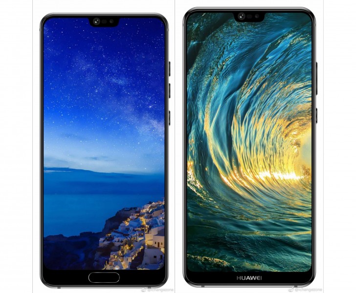 Huawei P20 and P20 Plus and their screen notches