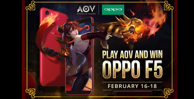 Play AOV and Win an OPPO F5 KV