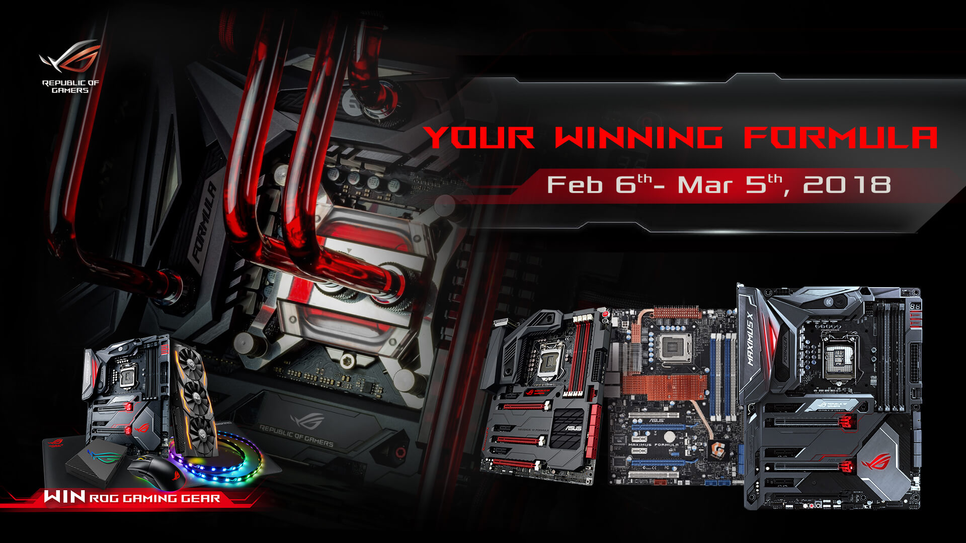 Showcase Your Powerful Rigs in ASUS ROG’s “Your Winning Formula” Contest!