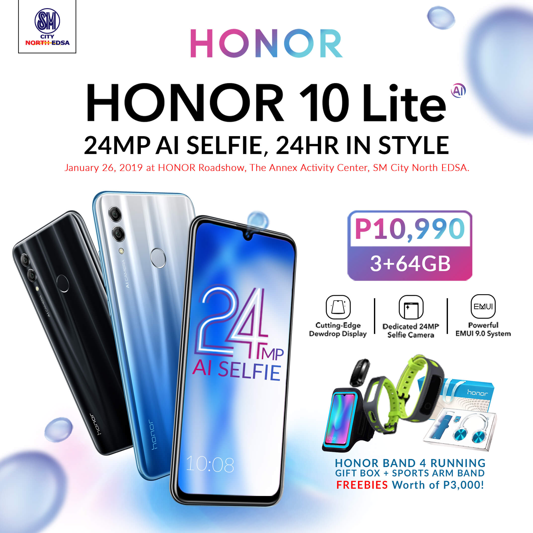 Get Awesome Freebies When You Purchase an Honor 10 Lite on January 26!