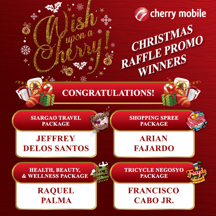 Cherry Mobile “Wish Upon a Cherry” promo winners announced!