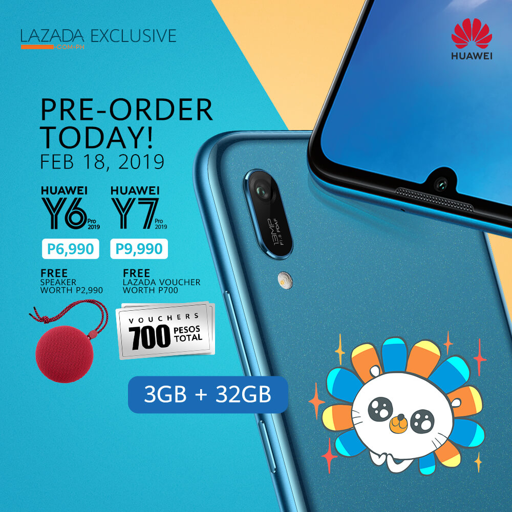 Huawei Y6 Pro 2019 and Y7 Pro 2019 now available for pre-order in Lazada!