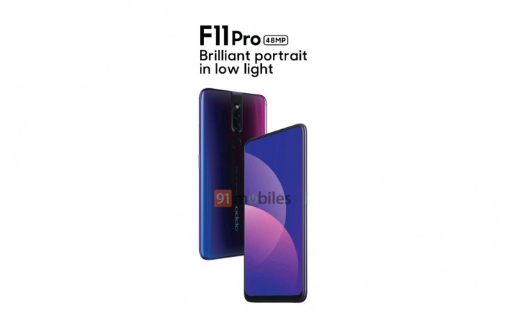 First OPPO F11 Pro render shows full-screen design and camera setup