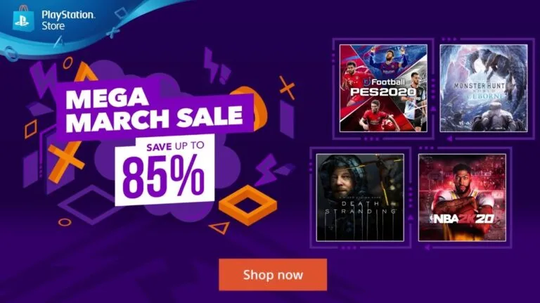 Deals up to 85% off in the Mega March Sale from PlayStation Asia