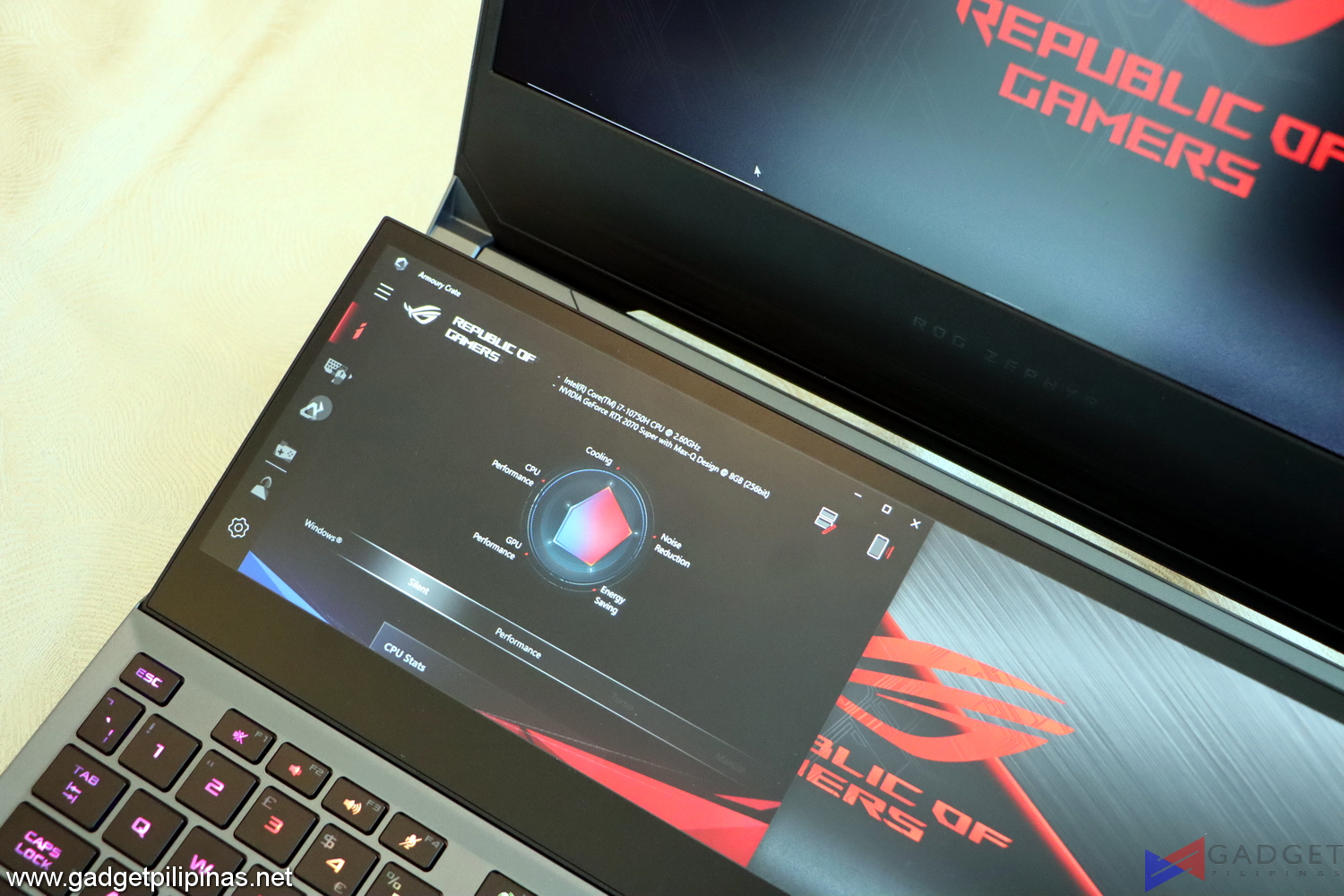 ASUS ROG Zephyrus Duo Review ROG ScreenPad Plus