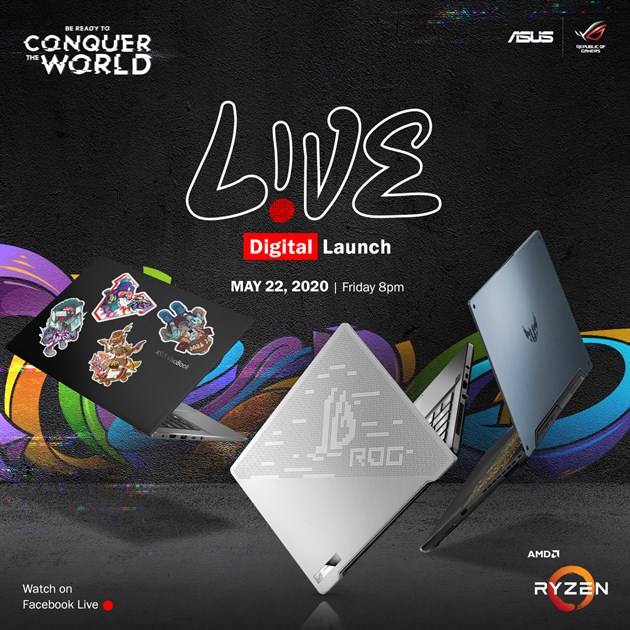 ASUS and ROG Set to Launch its AMD-Based Consumer and Gaming Laptops on May 22