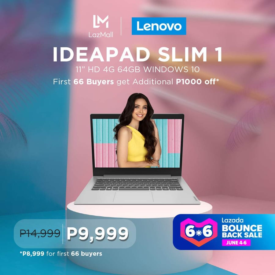 Get the Lenovo IdeaPad Slim 1 for Only PhP9,999 at Lazada’s 6.6 Bounce Back Sale!