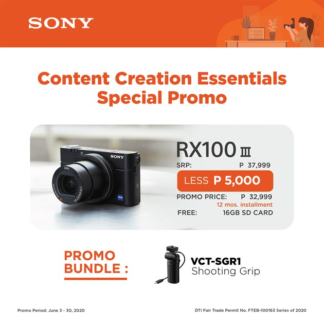 Sony Lets You Save up to PhP15,000 on Your Content Creation Needs!